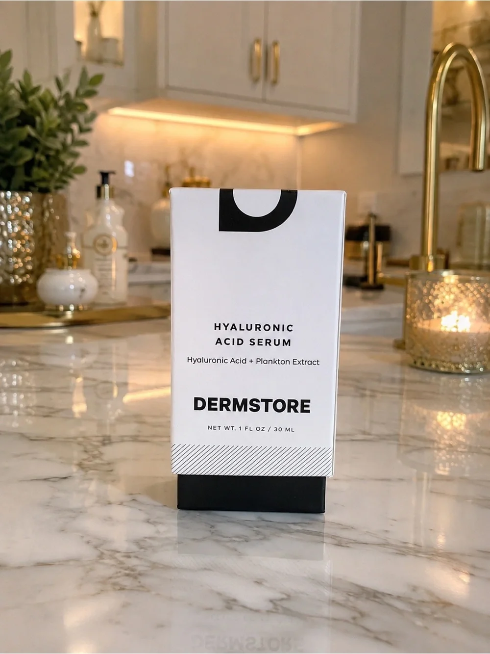 DERMSTORE Hyaluronic Acid Serum 1 oz Plankton Extract Hydrating Anti-Aging NEW